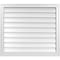 Ekena Millwork Vertical Surface Mount PVC Gable Vnt: Non-Functional, w/2"W x 1-1/2"H, Brickmould Frame, 34"W x 30"H GVPVE34X3002SN - alternate 1